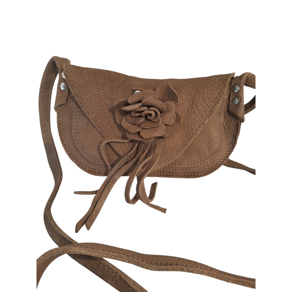 Leather Tan mini crossbody Bag
